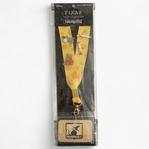 Loungefly Pixar Ratatouille Yellow Lanyard with Cardholder & 4 Enamel Pins